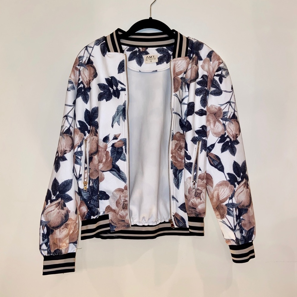 Floral Bomber Jacket